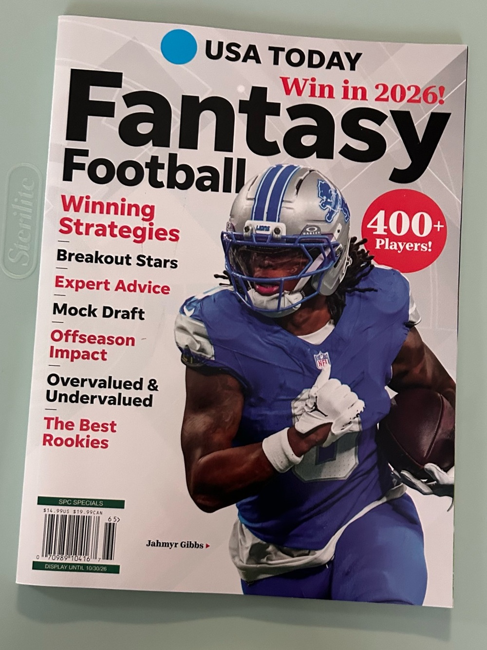US Today Fantasy Football Magazine - 400 Players - Winning Strategy’s